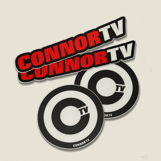 ConnorTV Brand Stickers (2 of each per order)